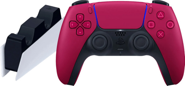 Sony PlayStation 5 DualSense kabelloser Controller Cosmic Red mit Ladestation - Bild 1