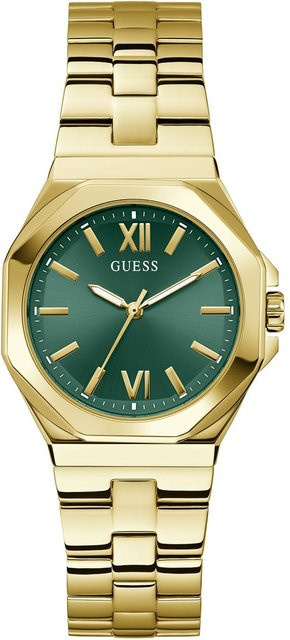 Guess Damenuhr Empress, Quarz, Edelstahl, Grün, 36 mm, 5 ATM - Bild 1