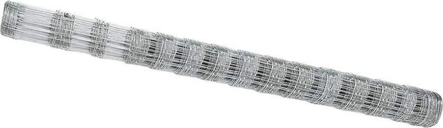 vidaXL Wildzaun aus Eisen, feuerverzinkt, Farbe: Silber, B/H: 1000 x 160 cm - Bild 1