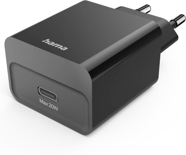 Hama USB-C Schnellladegerät mit PD und 20 W in Schwarz - Bild 1
