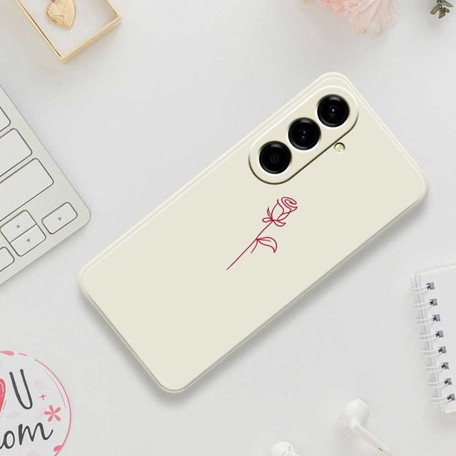 Samsung Galaxy Soft Cover Handyhülle mit Rosen-Design für A56 A55 A54 A53 A52 A51 A35 A34 A32 A31 A25 A23 A22 5G/4G - Bild 1