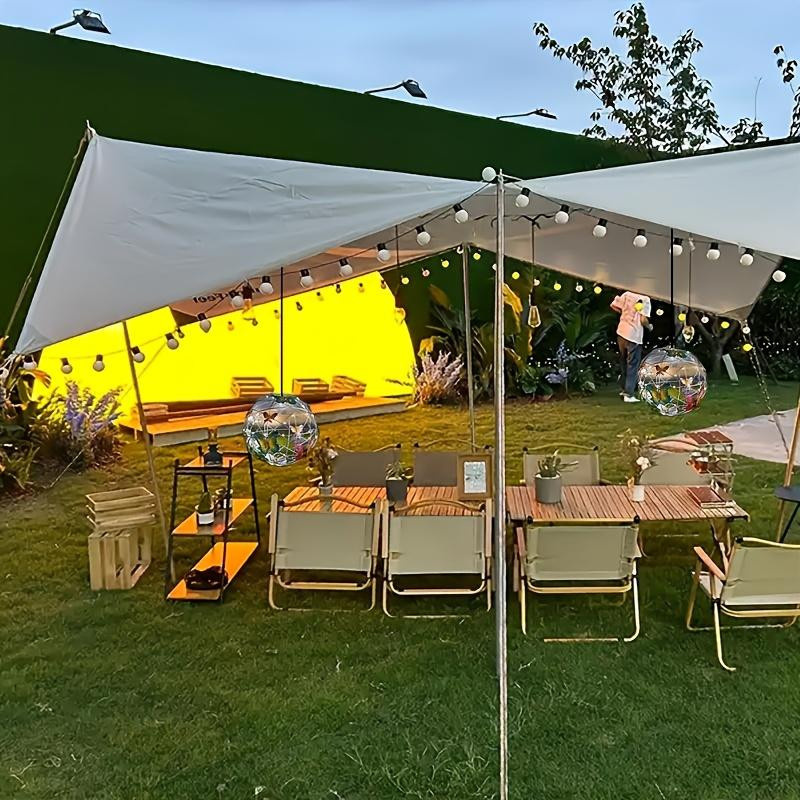 Solarbetriebene Schmetterlingskugellaterne aus Kunststoff als dekorative LED-Hängeleuchte für den Außenbereich in Multicolor - Bild 4