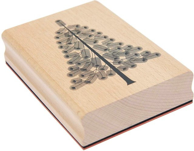 Rico Design Paper Poetry Stempel Tanne B: 8,5 cm, H: 12 cm - Bild 1
