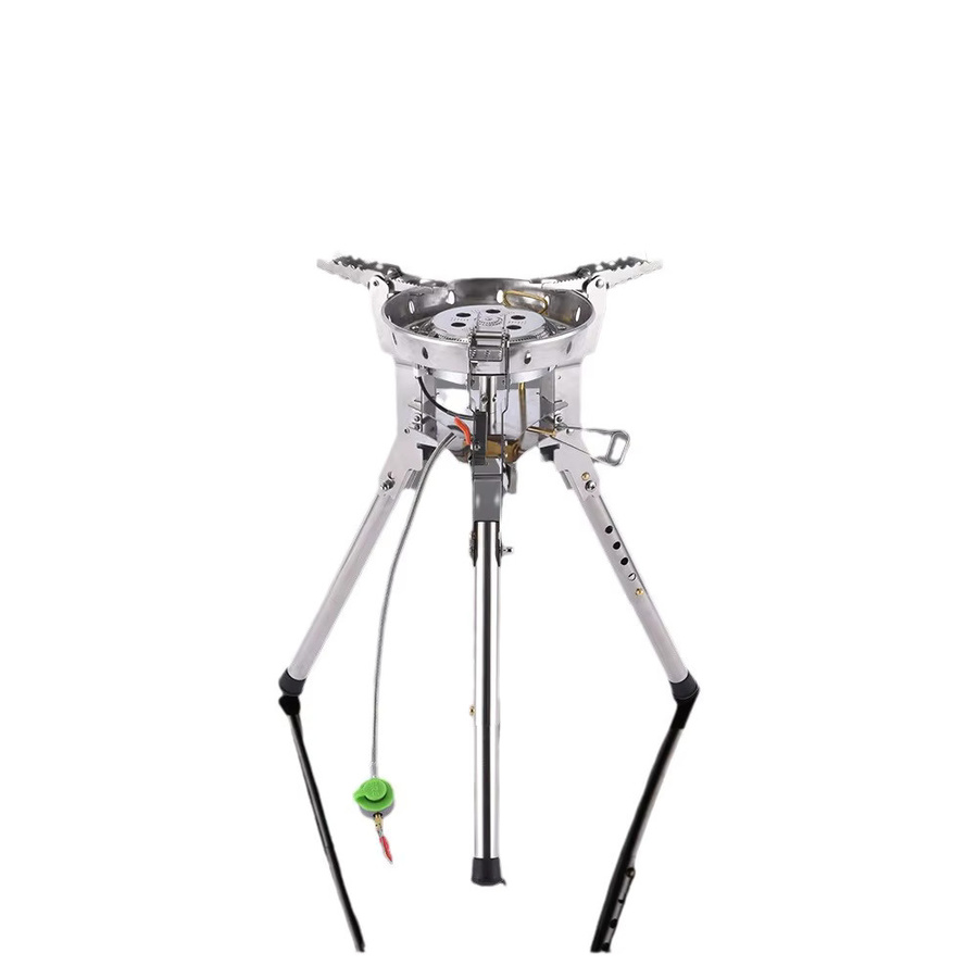 BRS Hochleistungs-Gaskocher BRS-69A 8400W Outdoor-Gasbrenner in Silber, B/T/H: 20,5 x 30,4 cm - Bild 3