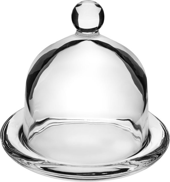 VEGA Mini Cloche Lua Servierglocke, transparent, rund, Ø 7,3 cm x H 8,9 cm, 4er Pack - Bild 1