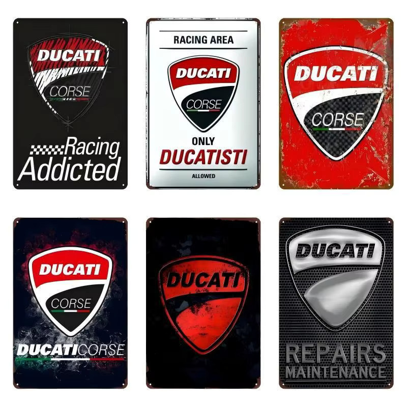 Vintage Metallschild Ducati Monster 950 Wanddekoration Rechteckig B: 20,0 cm, H: 6,0 cm - Bild 2