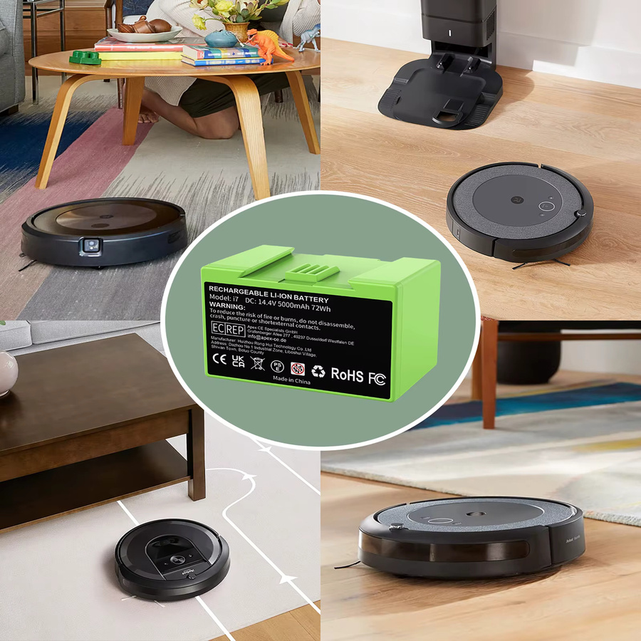 Ersatzakku für iRobot Roomba i7 i3 i4 i5 i6 i8 J7 E5 Serie, 14,4 V, 5000 mAh Li-Ion Pack - Bild 4