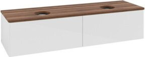 V&B Waschtischunterschrank Antao mit Beleuchtung, Farbe Weiß, B/T: 160 x 50 cm - Bild 1