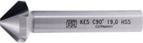 PFERD HSS Kegel- und Entgratsenker 90 Grad in Silber mit 19 mm Durchmesser und 10 mm Schaftdurchmesser nach DIN 335 C - Bild 1