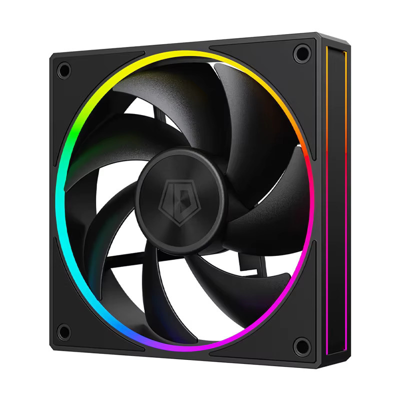 ID-COOLING AF-127 Gehäuselüfter mit ARGB-Lichteffekt, 12 cm, PWM-Steuerung, Schwarz - Bild 3