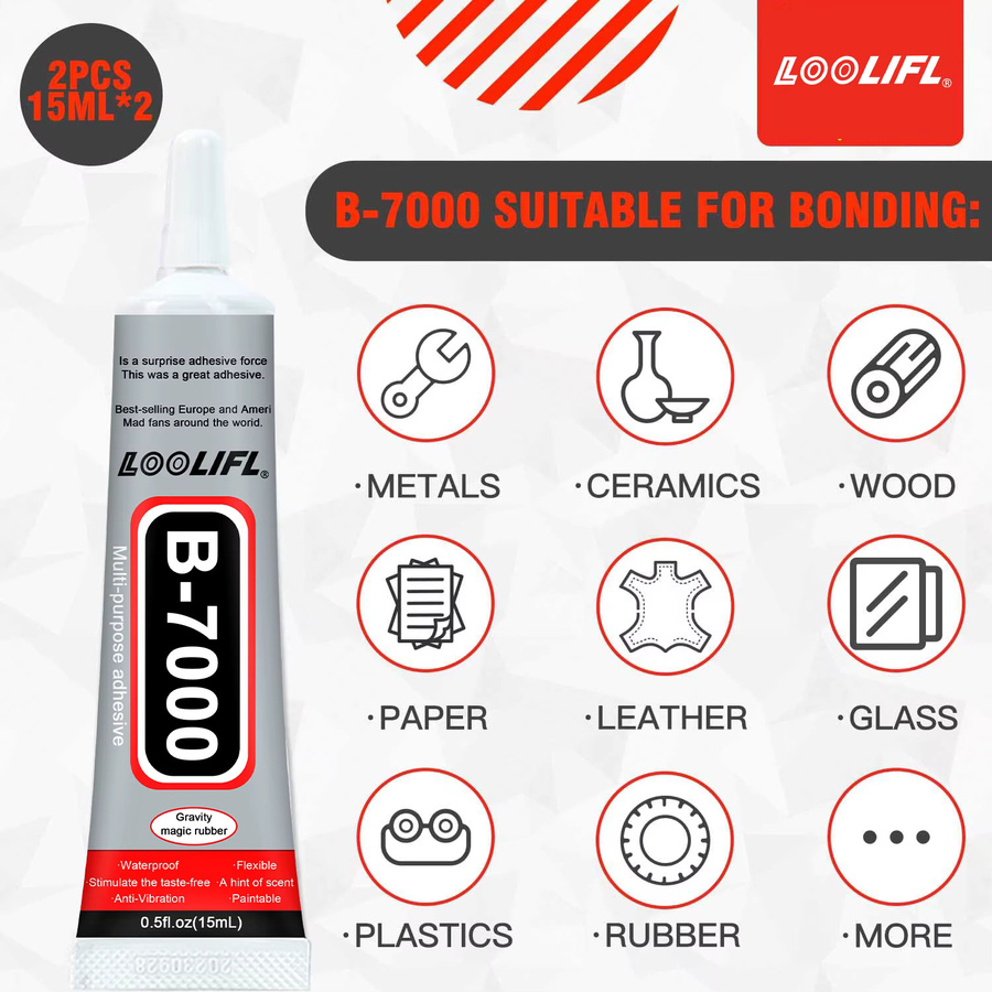 LOOLIFL B7000 Epoxidharzkleber transparent für DIY, Elektronik und Nagelkunst - Bild 2