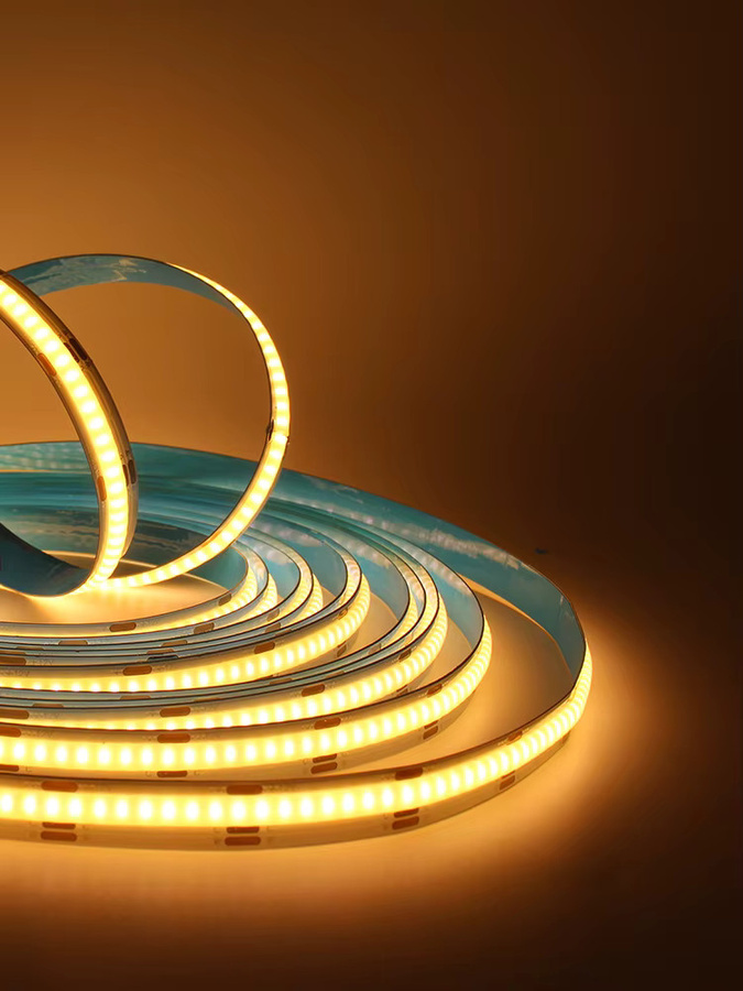 MJJCLED COB CCT LED-Lichtleiste, dimmbar, 608 LEDs, FCOB 10 mm, Ra90, Farbtemperatur 2700 K bis 6500 K, lineare Bandleuchte - Bild 4