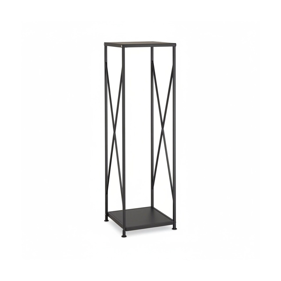 Relaxdays Kaminholzregal aus Stahl in Schwarz, B/T/H: 111,5 x 34 x 34 cm - Bild 2