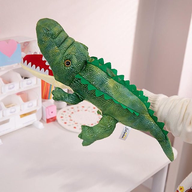 Yiran toy Amphibien Plüsch Handpuppe, Stofftier, Grün, ab 18 Jahre - Bild 1