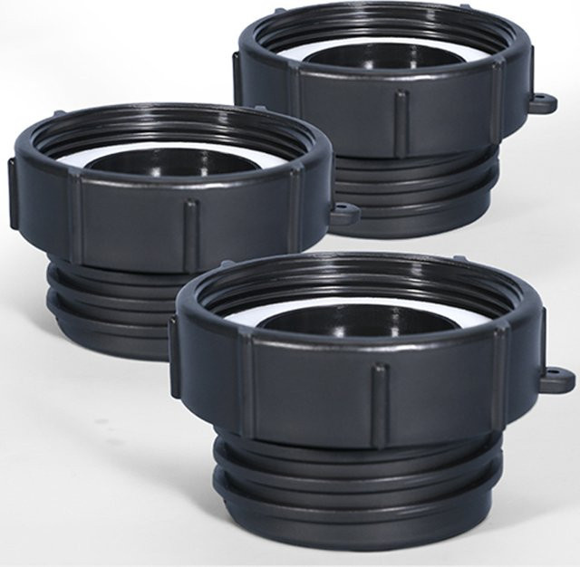 Verdickte Kunststoff-IBC-Tankbeschläge in Schwarz mit 62 mm Gewinde für deinen Gartenwasseranschluss - Bild 1