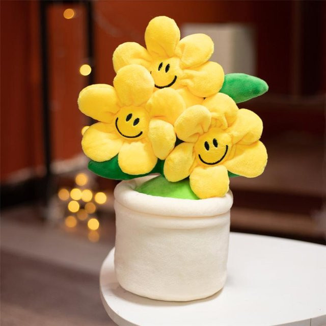 Mu Cheng Sonnenblumenpflanzen-Plüschtiere, Plüsch / Textil, 30cm, ab 12 Jahre - Bild 1
