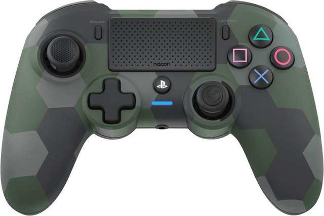 Nacon Asymmetric Wireless Controller Gamepad für PC und PlayStation 4 in Grün mit Bluetooth - Bild 1