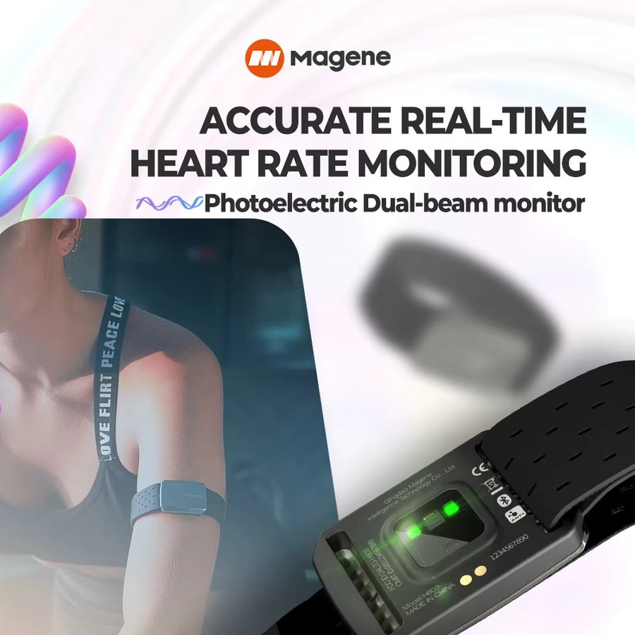 Magene H803 Herzfrequenz-Monitor mit Bluetooth und ANT+ Dual Mode in Schwarz - Bild 2