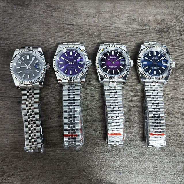Lozki Armbanduhr, Automatik, Edelstahl, 39 mm, Blau, Herren - Bild 1
