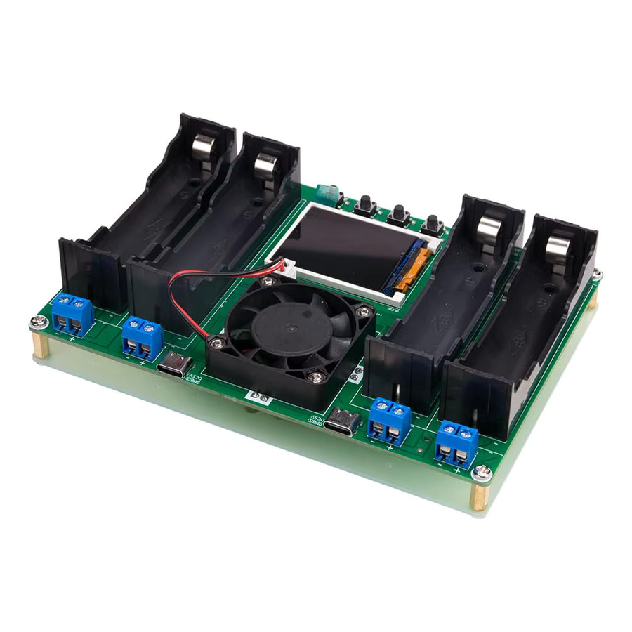 Jarhead USB-C LCD Batteriekapazitätstester mit 4/1 Kanal Display für 18650 Lithium-Batterien in Grün - Bild 4