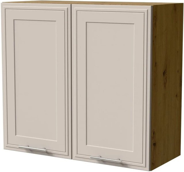 Feldmann-Wohnen Hängeschrank Salo Küchenschrank Eiche Artisan und Kaschmir Matt mit Soft-Close-Türen, B/T/H: 80 x 32,5 x 72 cm - Bild 1