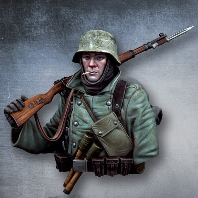 1/10 Schlacht um Moskau, Soldat, Resin-Modellfigur, Büste, Militär, unmontierter und unbemalter Bausatz - Bild 1