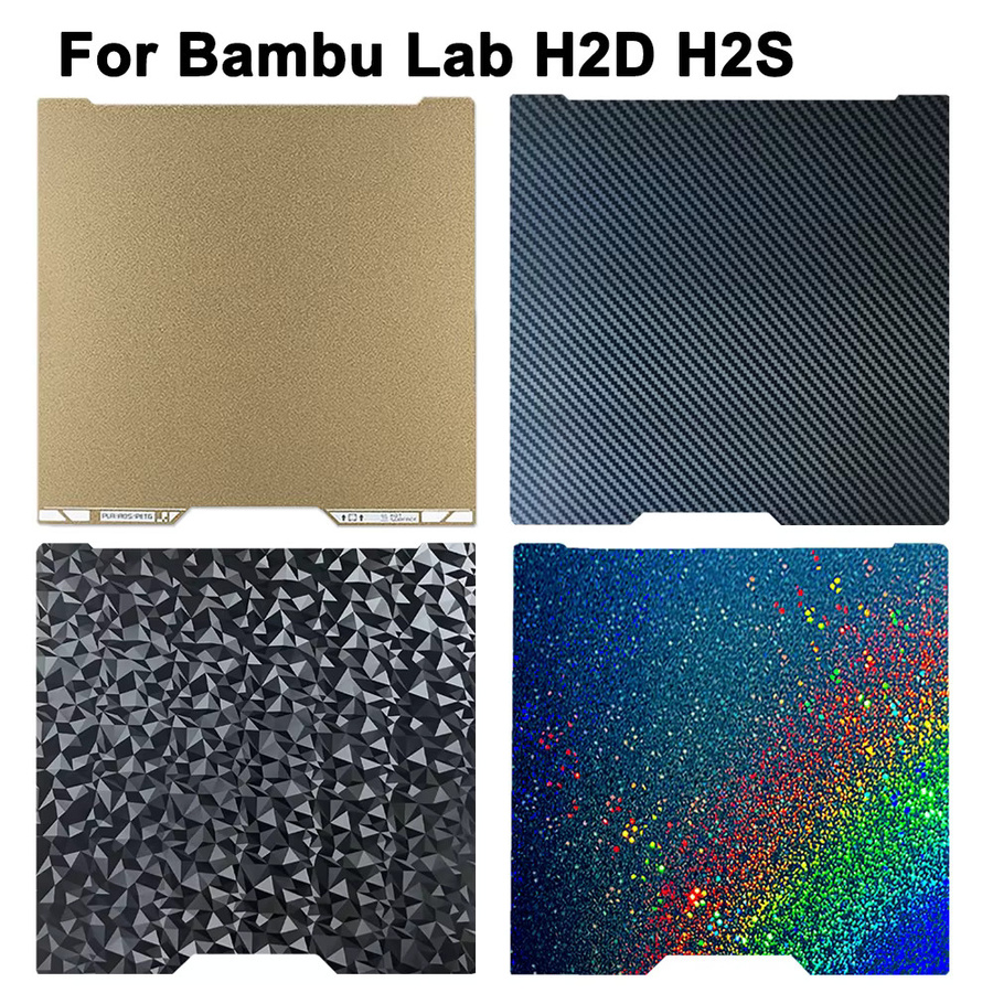 Bambu Lab Federstahlblech H2S PEI Bauplatte für FDM 3D-Drucker - Bild 5