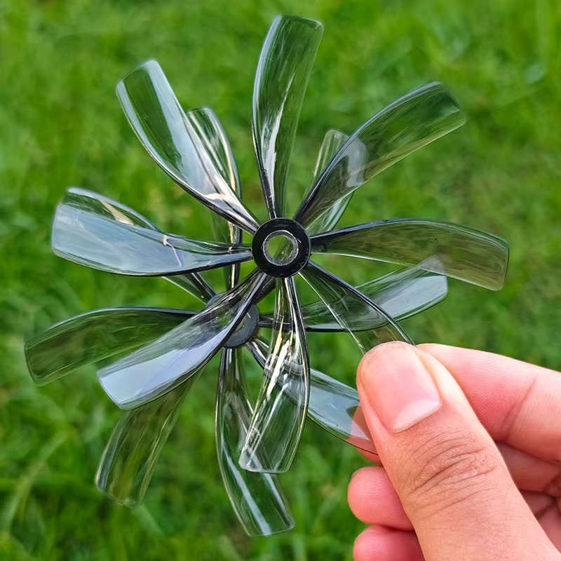 HQ Propeller, 4-teiliges Set, 8-Blatt, 89mm, 3,5-Zoll, 2CW + 2CCW, Kunststoff - Bild 2