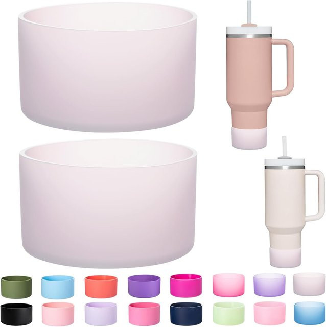 2er-Pack Silikonhülle für Stanley Quencher Adventure Tumbler und IceFlow Cup in Beige von ZhimeiTrading - Bild 1