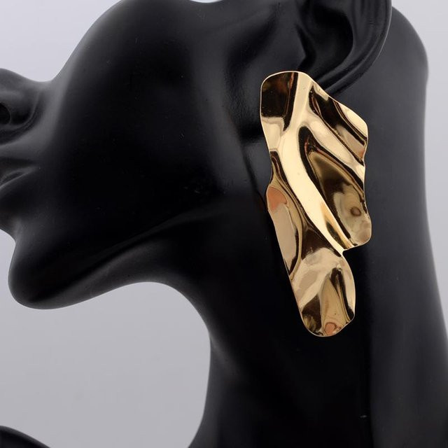YULIN Hängeohrringe, Messing, Gold, Vintage, Damen - Bild 1