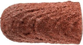 PFERD TOOLS POLICAP Schleifkappe PC Walzenrundform Korund A280 für Metall und Holz, Farbe: Rot/Braun, Durchmesser: 5 mm, Höhe: 11 mm, 50 Stück - Bild 1