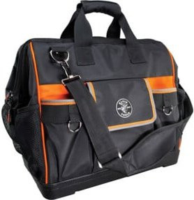 Klein Tools Werkzeugtasche Tradesman Pro mit 42 Fächern in Orange und Schwarz, Länge: 406 mm - Bild 1