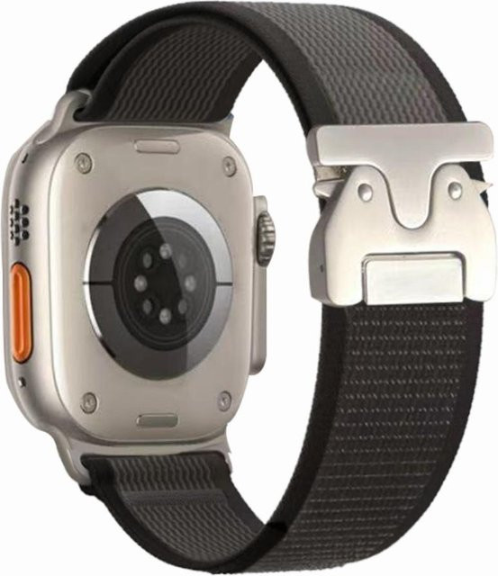 LUJING Uhrenarmband Textil/NATO, Silber, Unisex - Bild 1