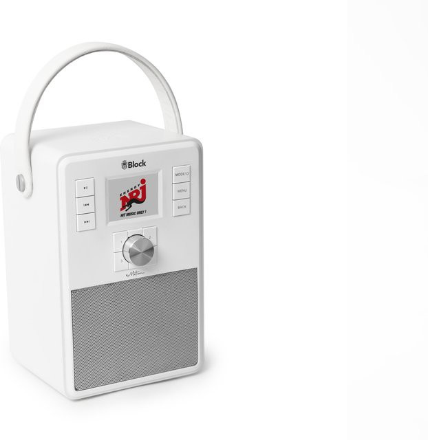 DAB+ Internetradio eMotion Weiß mit Bluetooth und FM (AB10221-02) - Bild 1