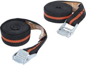 BGS Do it yourself Spannband-Satz mit Schnellverschluss, 2-teilig, Schwarz, Länge: 2,5 m, Breite: 25 mm - Bild 1
