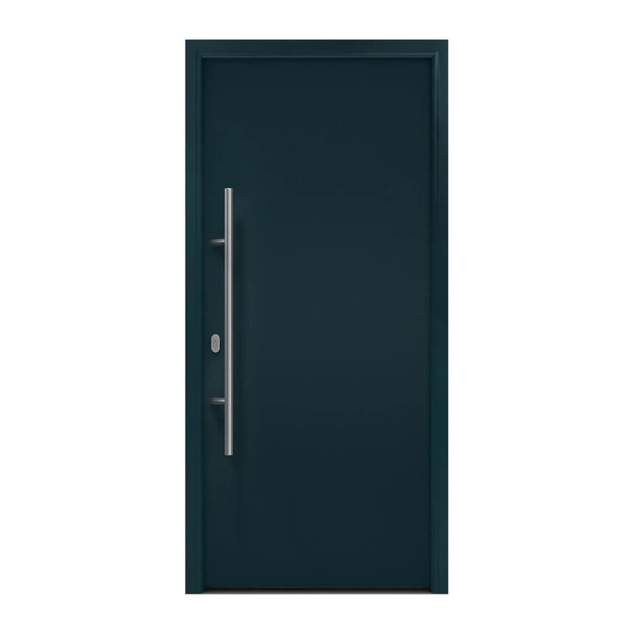 EcoStar Haustür Isopro IP 010 Anthrazitgrau B: 110 cm, H: 210 cm, DIN Links - Bild 2