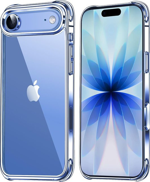 NYFundas Stoßfeste Handyhülle mit Anti-Gelb-Schutz, transparent, passend für iPhone 15, iPhone 16 Plus und iPhone Air - Bild 1