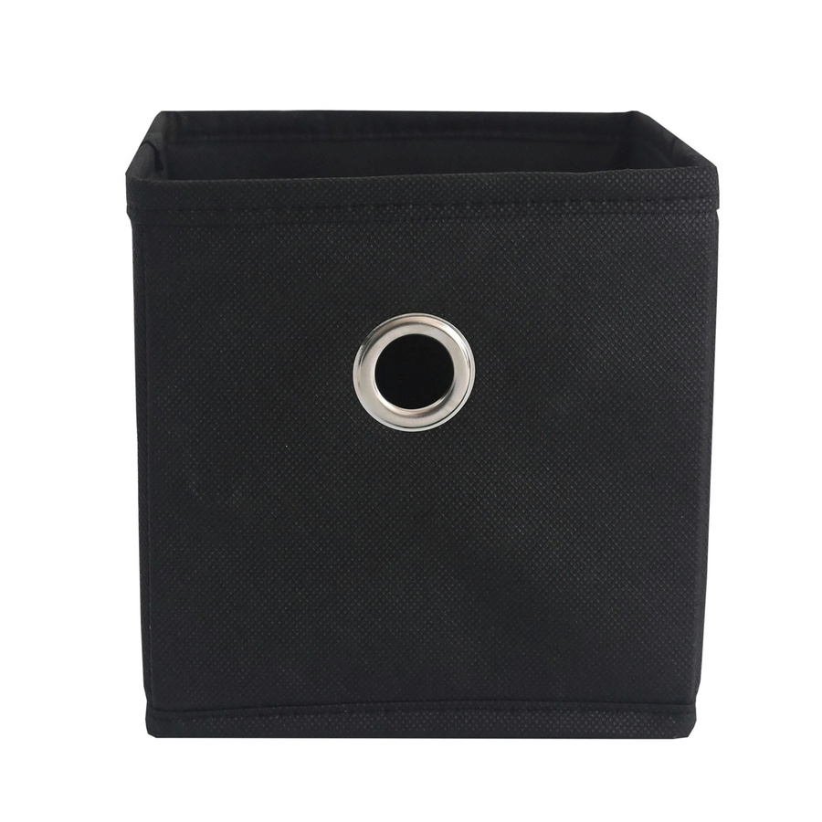 Based Faltbox Phoebe Schwarz klappbar aus Metall und Stoff B/T/H: 15 x 15 x 3 cm - Bild 2