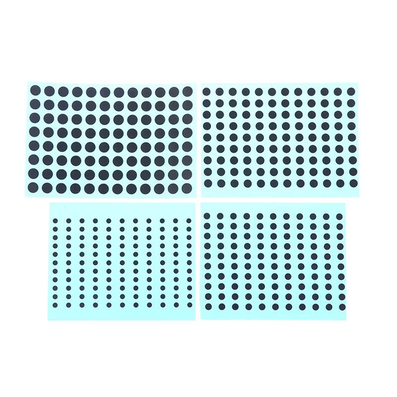 JETTING Tastatur-Reparaturset mit schwarzen leitfähigen Gummipads für IR-Fernbedienungen, Durchmesser: 3 mm, 4 mm, 5 mm und 6 mm - Bild 1