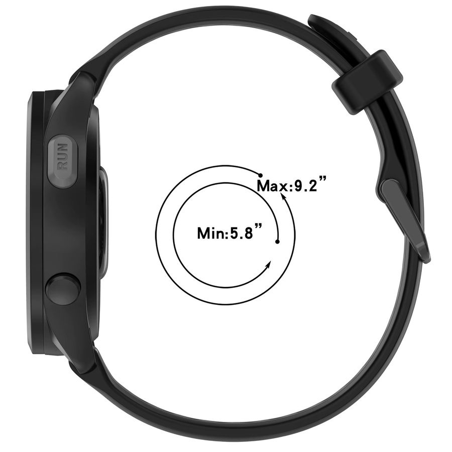 Garmin Uhrenarmband Silikon, Schwarz, Unisex - Bild 3