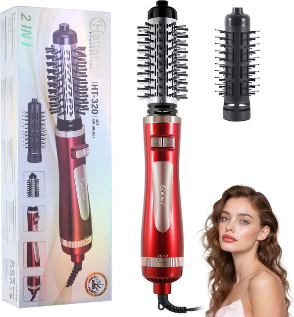 Hatteker Automatischer Rotierender Heißluftkamm, Haarstyling-Föhnkamm - Bild 1