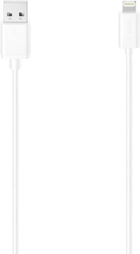 Hama USB-A auf Lightning Kabel für iPhone und iPad in Weiß, 1,50 m - Bild 1