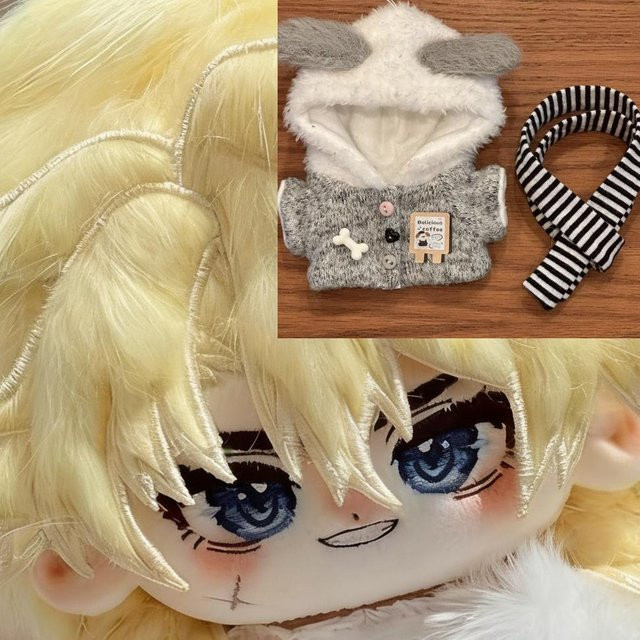 Yiran toy Genshin Impact Varka Plüsch Anziehpuppe, 20cm, ab 14 Jahren - Bild 1