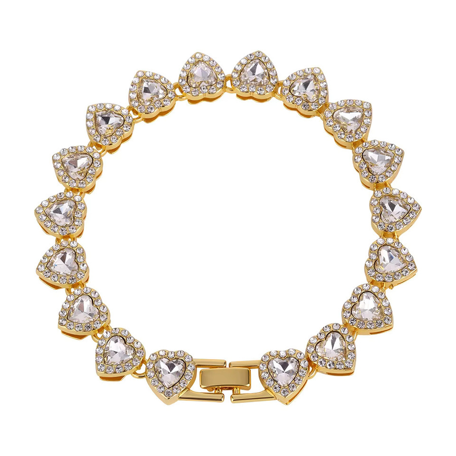 ZAKOL Armband-Set, Gold, Kristall, Herz, Damen und Herren - Bild 3
