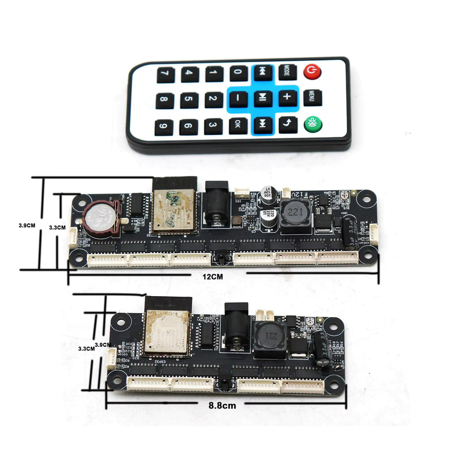 DykbRadio Smarte WLAN-Universal-Nixie-Röhren-Uhr-Motherboard in Schwarz für IN12 IN14 IN18 IN8 QS30 Netzwerkzeit - Bild 3