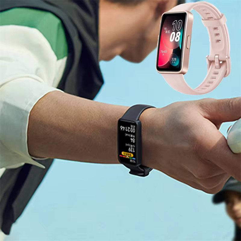 Huawei Uhrenarmband Silikon, Schwarz, Unisex - Bild 5
