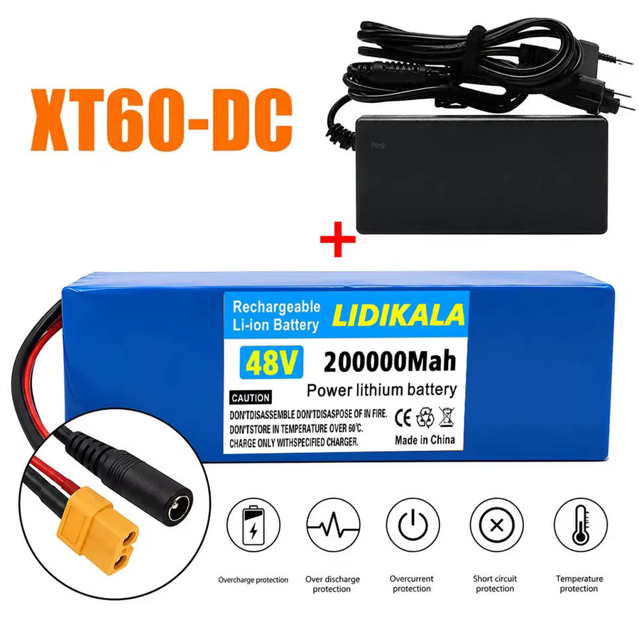 Ddadache Lithium-Ionen-Akkupack 48V 200Ah 200000mAh 13S3P Blau mit intelligentem BMS für E-Bike und Scooter - Bild 2