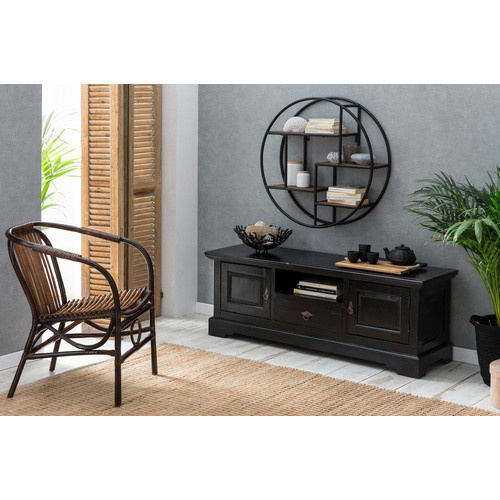 SIT Rattan Stuhl mit Armlehnen in Beige, B/H/T: 61 x 79 x 60 cm - Bild 3