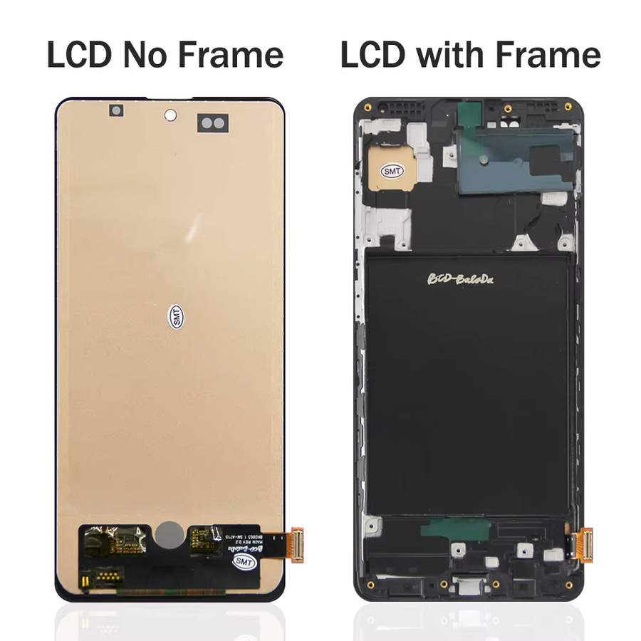 Samsung Galaxy A71 A715 LCD Display mit Rahmen in Schwarz als Ersatzbildschirm mit Digital Touch Screen - Bild 2