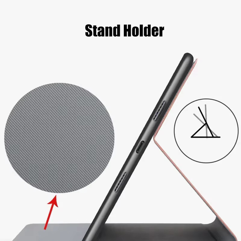 Premium Hirschkopf-Lederhülle für Xiaomi Pad 8 7 6 5 4 Pro Plus, Poco Pad X1 und Redmi Pad in Blau oder Grau - Bild 3